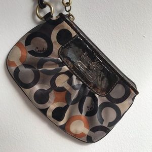 Coach Monogram Wristlet